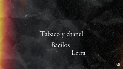 perfume tabaco y chanel|tabaco y chanel letra.